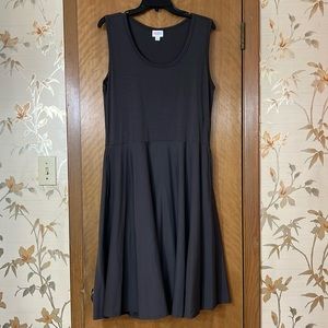 LuLaRoe Gray Tanktop Dress with pockets! Great condition! Size XL.